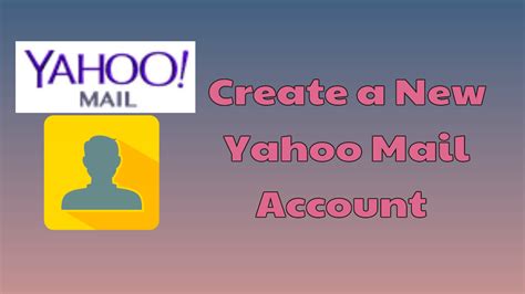 create new yahoo account.